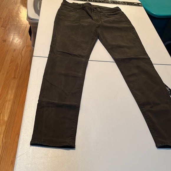Mavi Gold size 32 dark green high waist jeans skinny with stretch like new - Picture 3 of 9